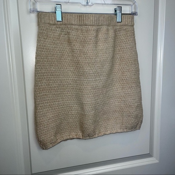 Free People Mae Sweater Mini Skirt Au Lait Sz XS - Picture 6 of 16